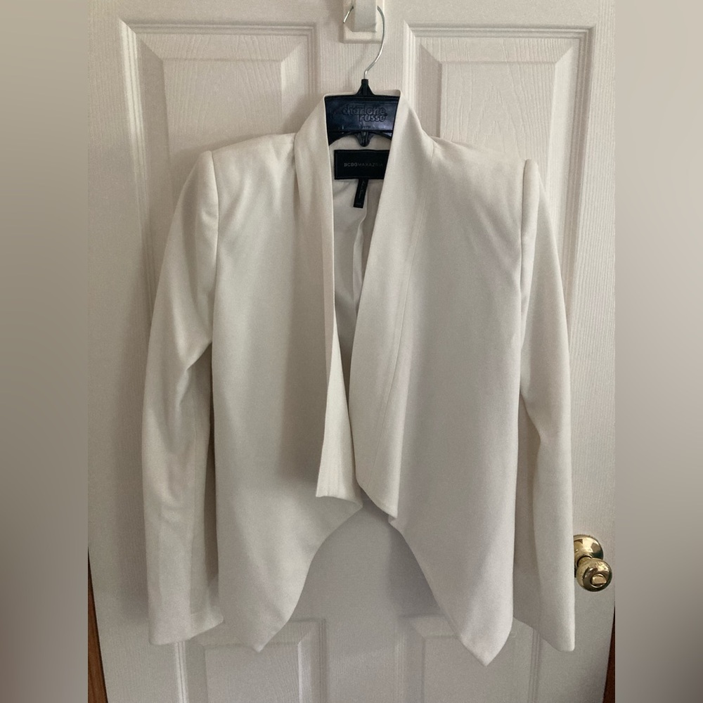 BCBG Size XXS White Blazer